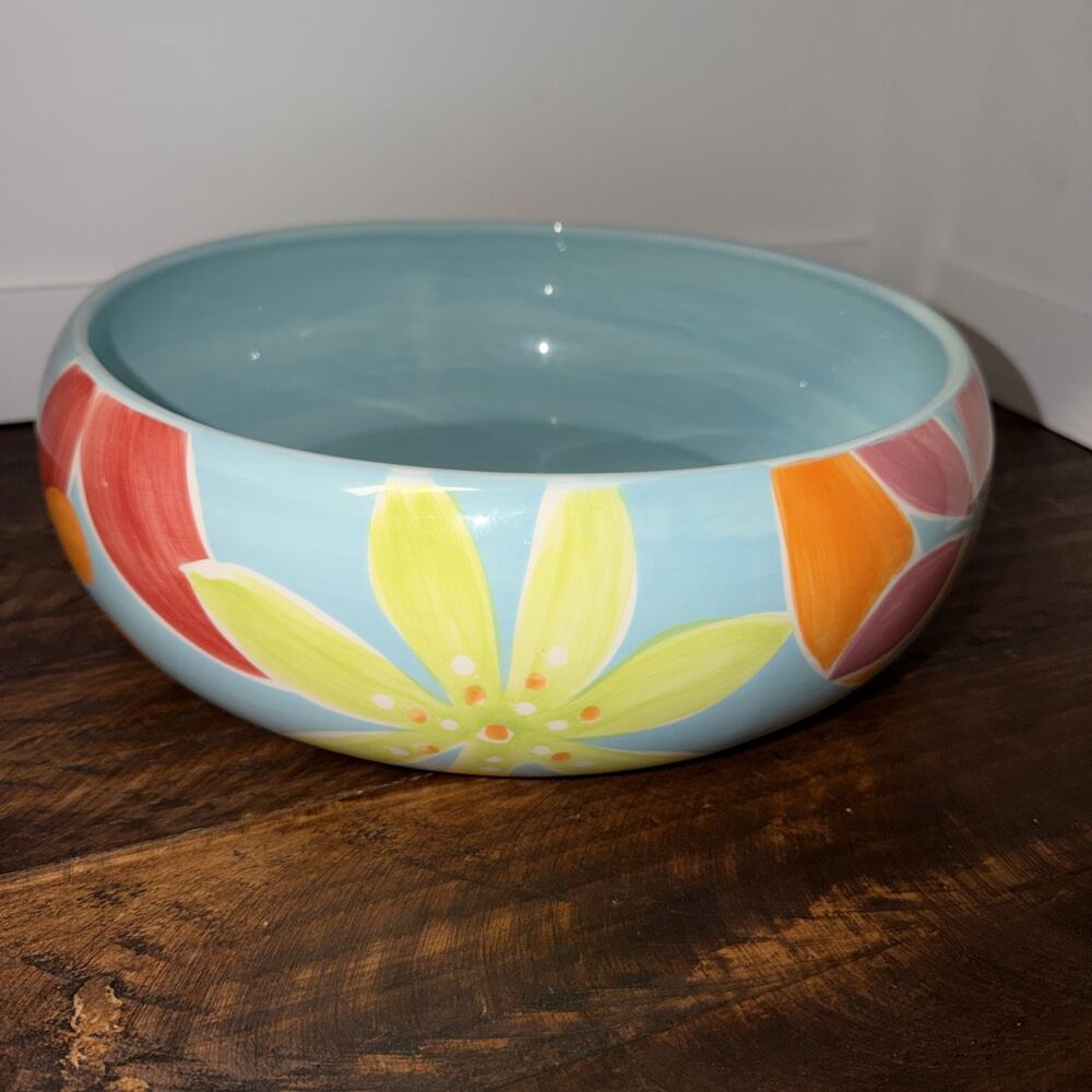 Feelin Groovy By Studio D Earthenware 12” serving bowl